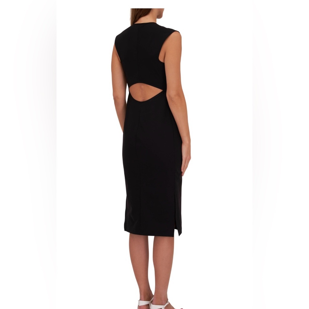 Zero + Maria Cornejo Black Cutout Sheath Dress